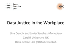 Data Justice in the Workplace